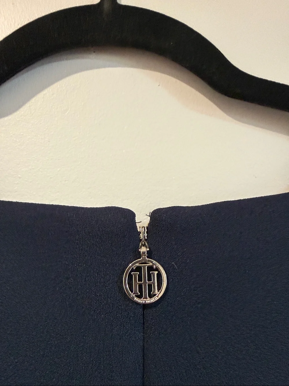 Tommy Hilfiger Navy Mini Dress with White Trim - Picture 5 of 6